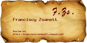 Franciscy Zsanett névjegykártya